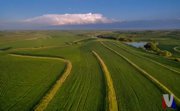 Aerial Photograph Rural Terraces Woodbury County Iowa